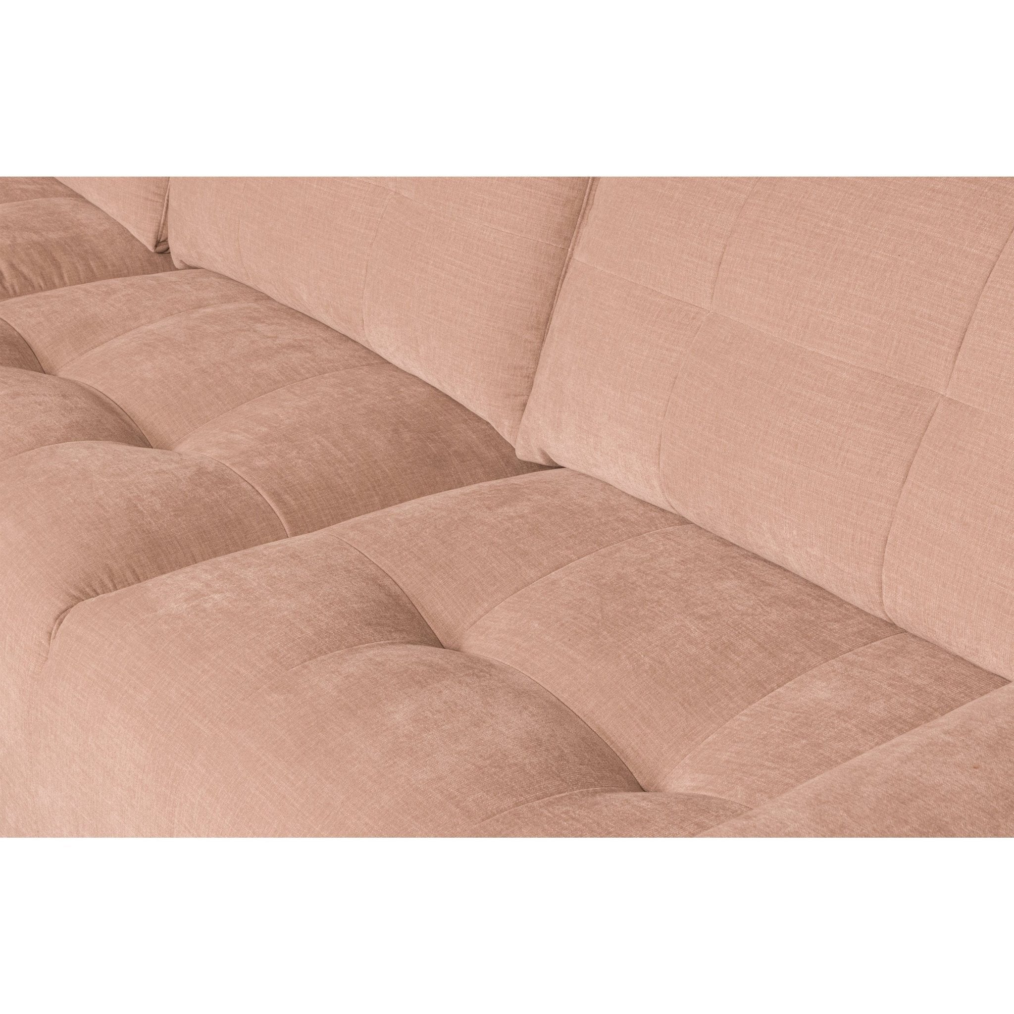 "Bar" kairės pusės kampinė sofa, rožinė - Namų Idėja