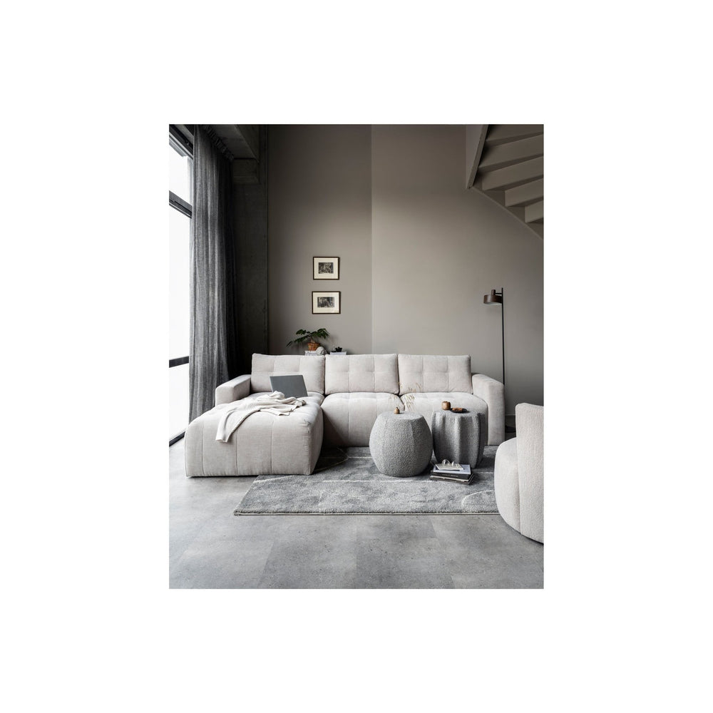 "Bar" kairės pusės kampinė sofa, smėlio spalva - Namų Idėja
