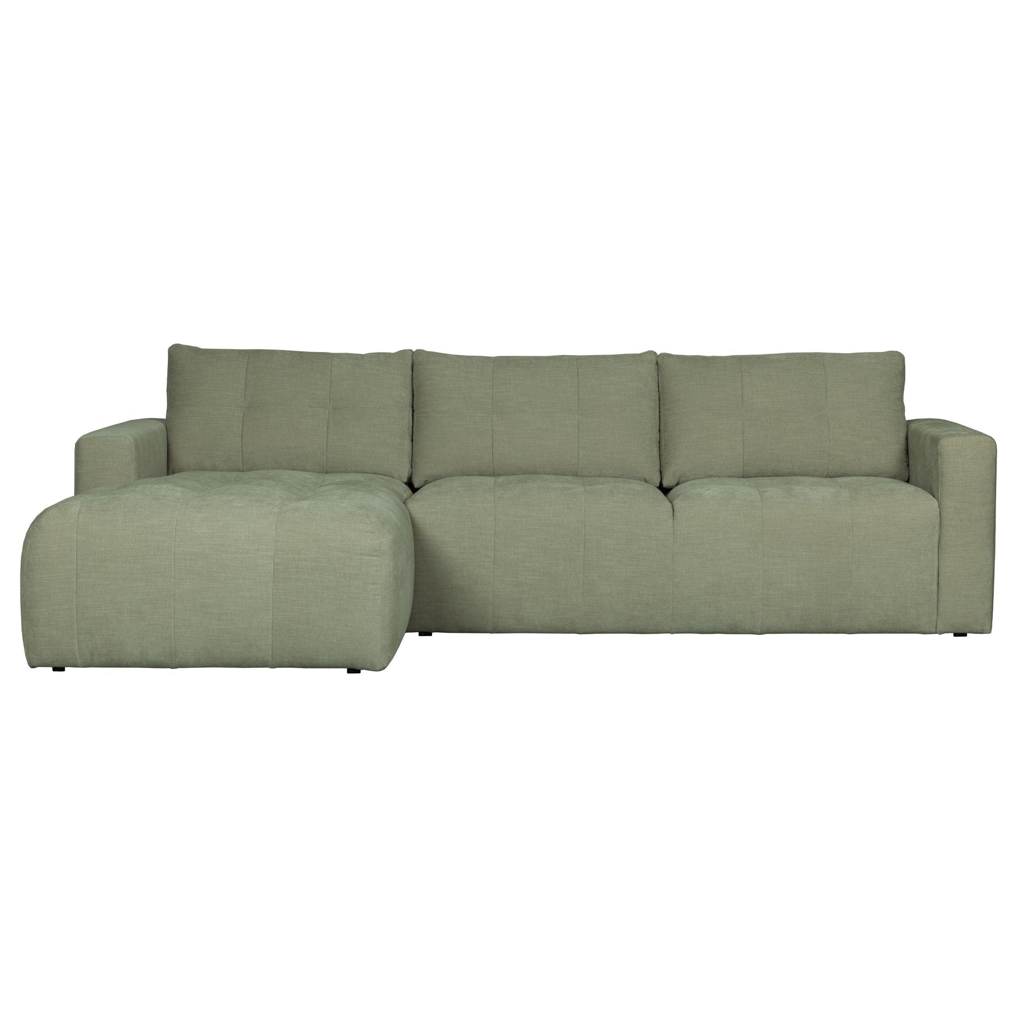 "Bar" kairės pusės kampinė sofa, žalia - Namų Idėja