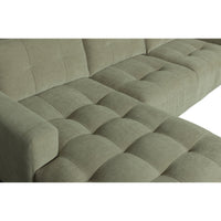 "Bar" kairės pusės kampinė sofa, žalia - Namų Idėja