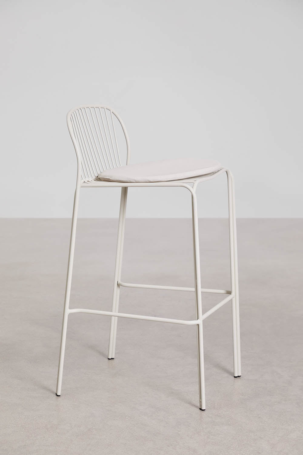 Baro kėdė KANDRA, balta, 75 cm