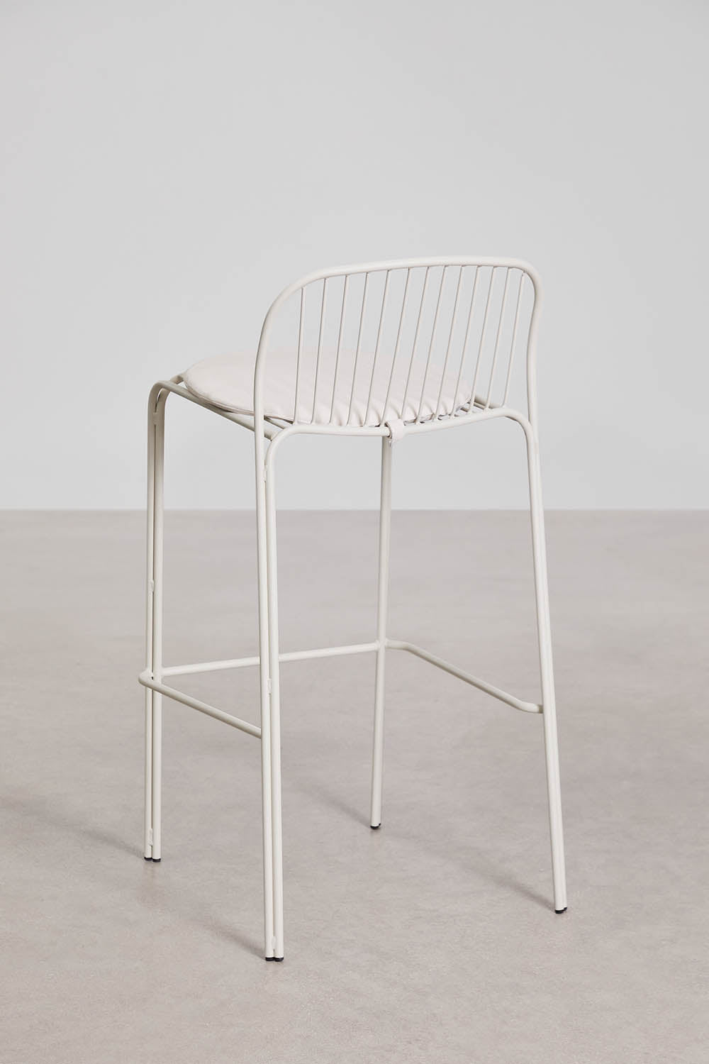 Baro kėdė KANDRA, balta, 75 cm