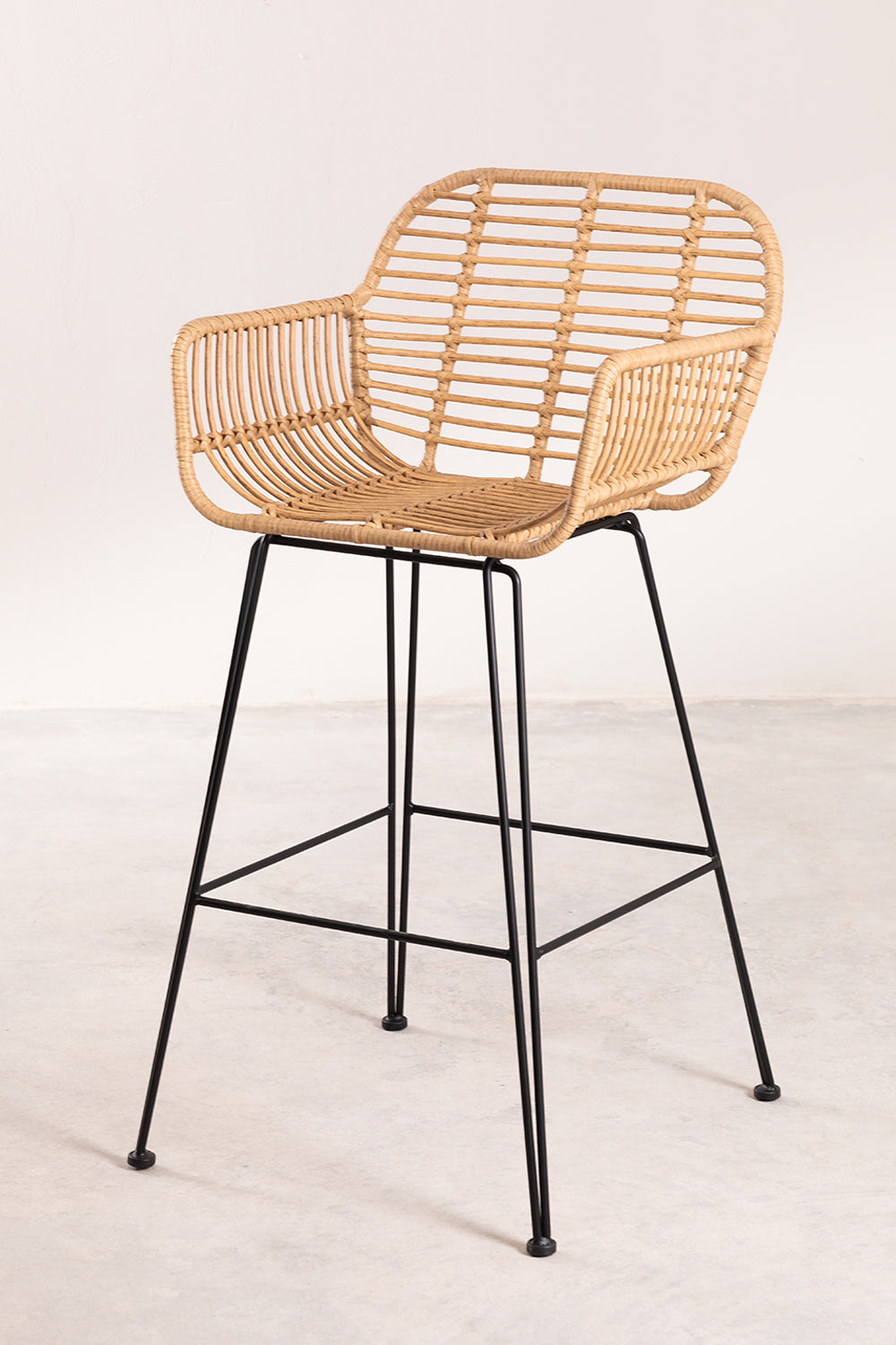 Bāra krēsls BARO, melns, 75 cm
