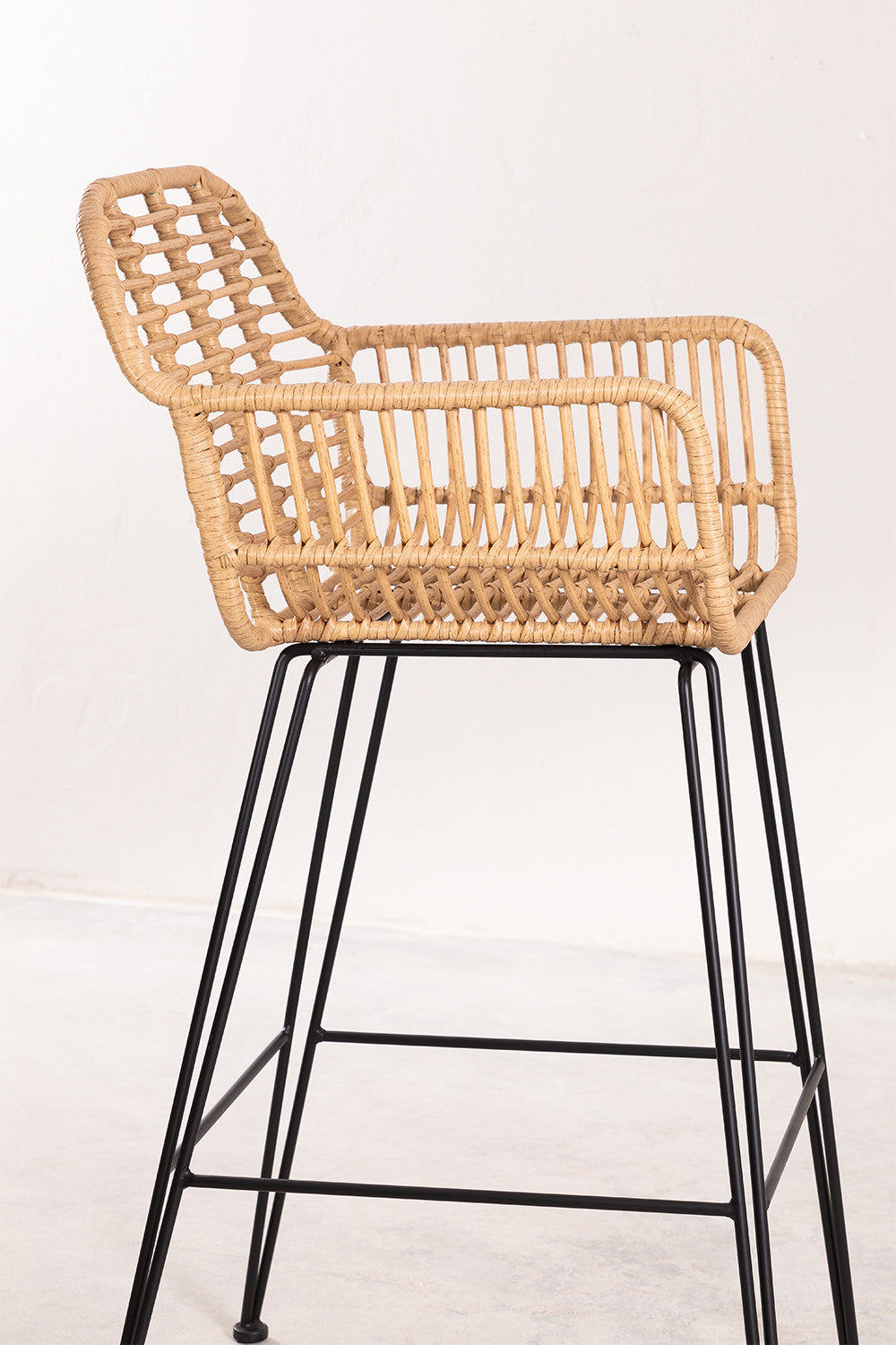 Bāra krēsls BARO, melns, 75 cm