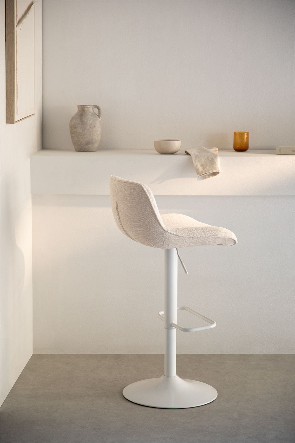 Bar Stool GAURA, beige