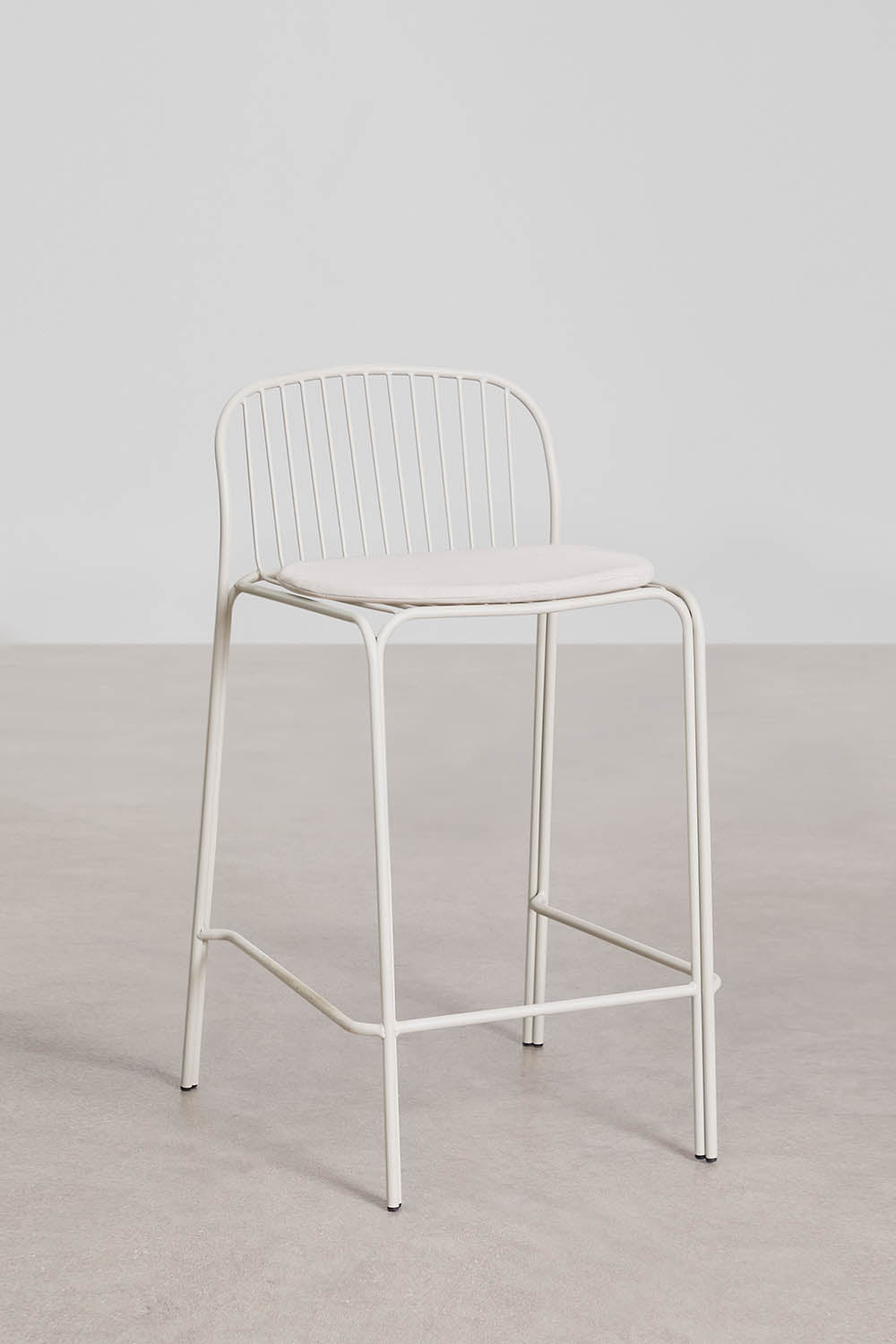 Baro kėdė KANDRA, balta, 65 cm