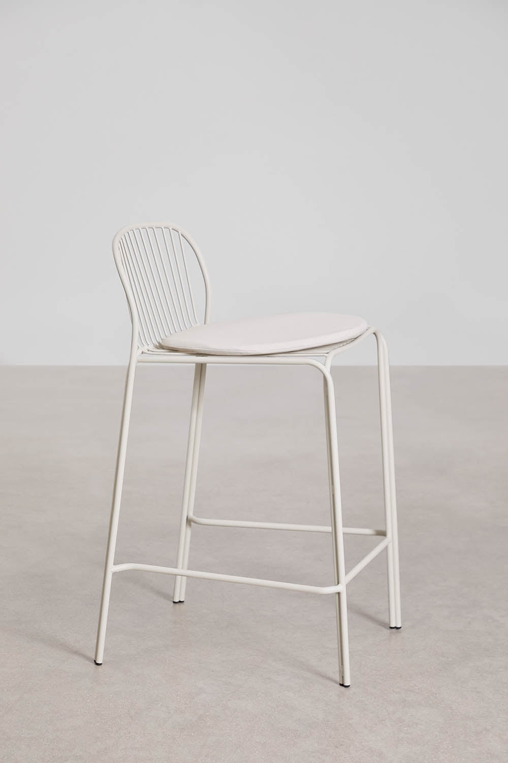 Baro kėdė KANDRA, balta, 65 cm
