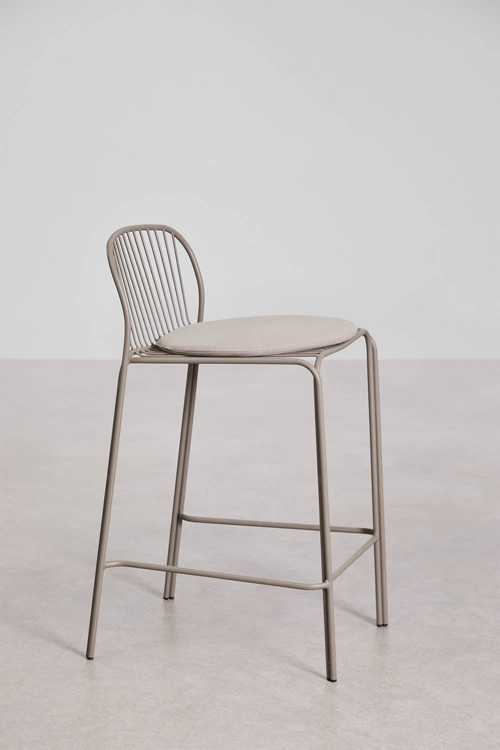 Baro kėdė KANDRA, balta, 75 cm