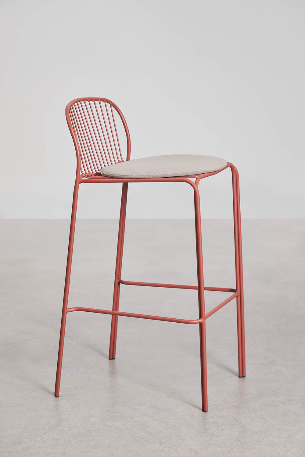 Baro kėdė KANDRA, terakota, 75 cm