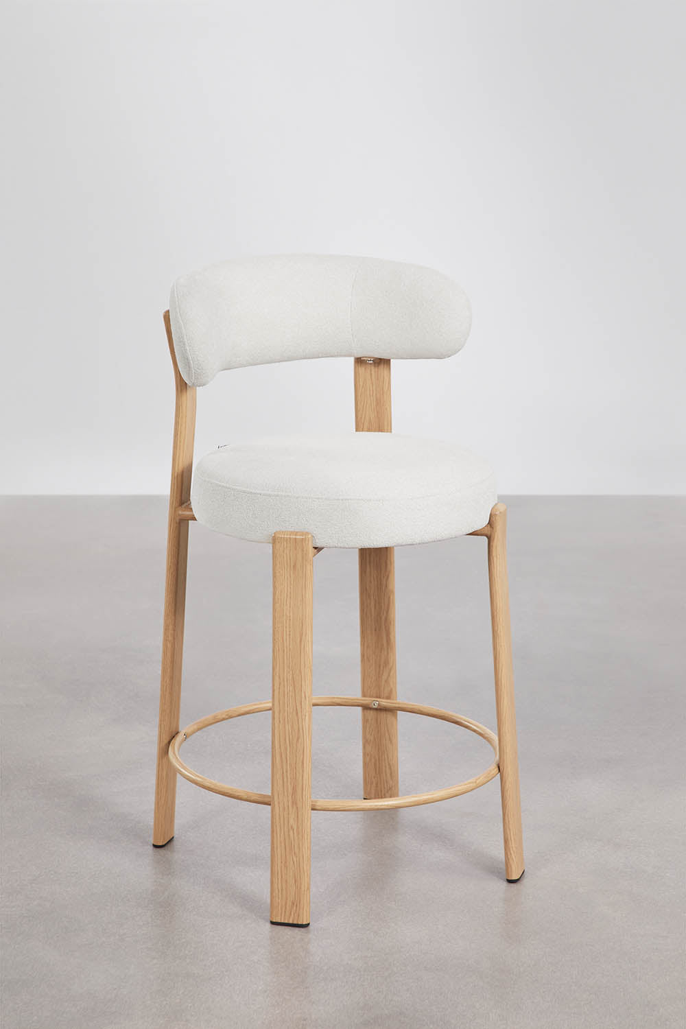 Baro kėdė JOLIE, natūrali/smėlinė, 65 cm