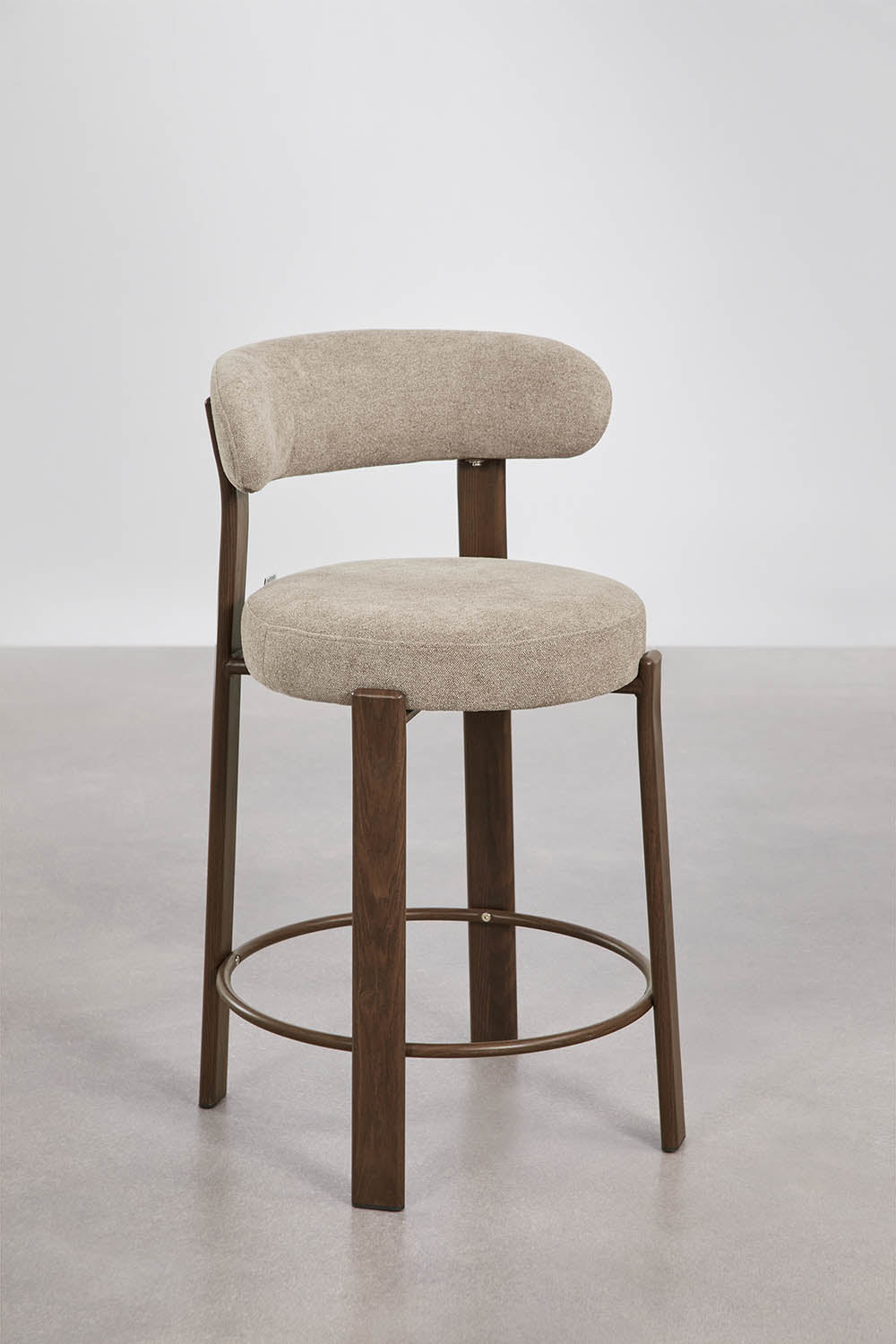 Baro kėdė JOLIE, tamsi/kvietinė, 65 cm