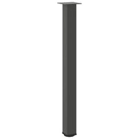 Baro stalo kojos, 4 vnt., antracito spalvos, 100 - 102 cm, plienas - Namų Idėja
