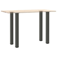 Baro stalo kojos, 4 vnt., antracito spalvos, 100 - 102 cm, plienas - Namų Idėja