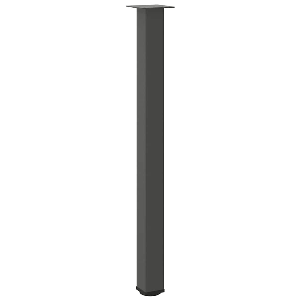 Baro stalo kojos, 4 vnt., antracito spalvos, 110 - 112 cm, plienas - Namų Idėja