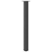 Baro stalo kojos, 4 vnt., antracito spalvos, 110 - 112 cm, plienas - Namų Idėja