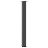 Baro stalo kojos, 4 vnt., antracito spalvos, 90 - 92 cm, plienas - Namų Idėja