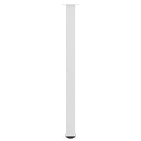 Baro stalo kojos, 4 vnt., baltos, 110 - 112 cm, plienas - Namų Idėja