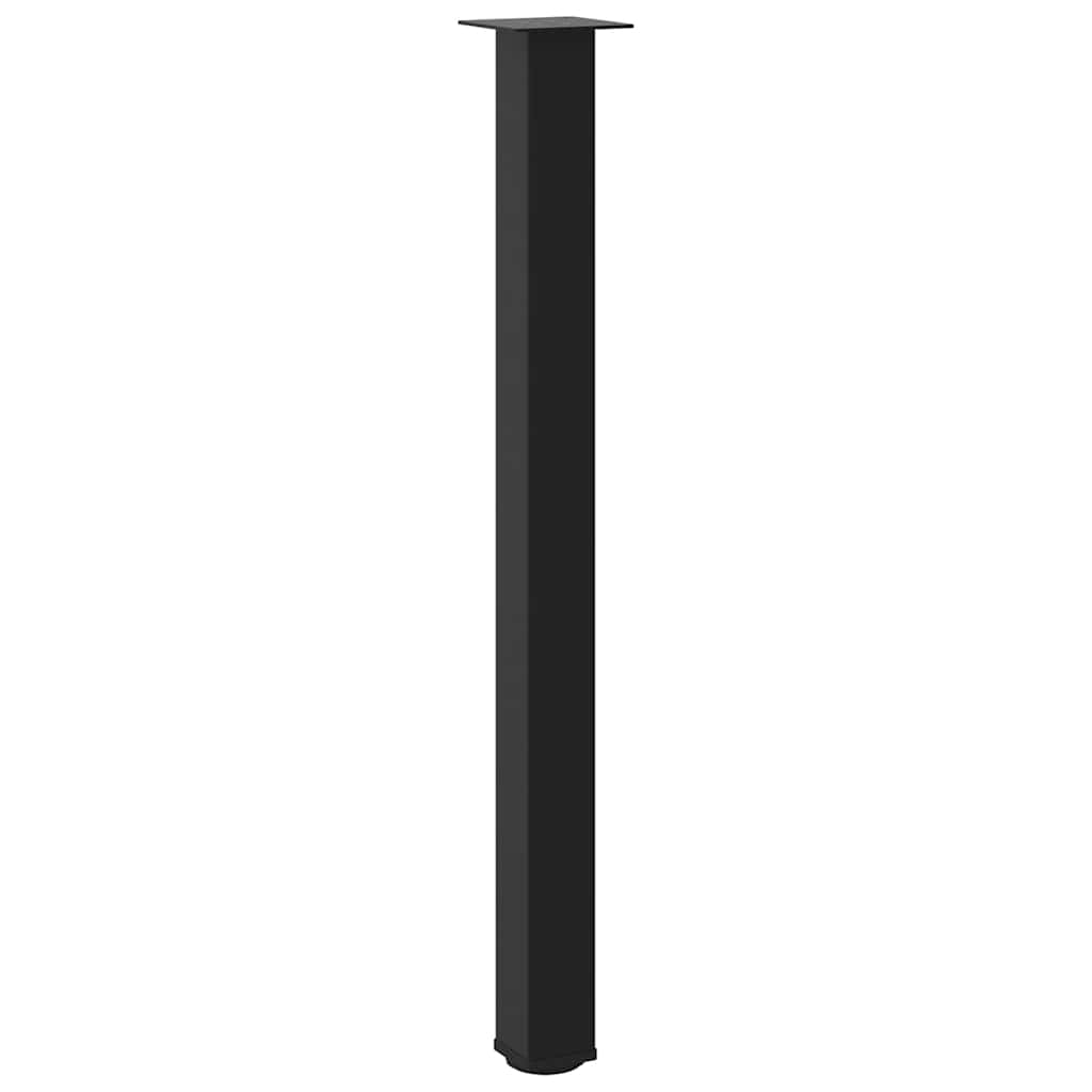 Baro stalo kojos, 4 vnt., juodos, 110 - 112 cm, plienas - Namų Idėja