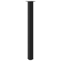 Baro stalo kojos, 4 vnt., juodos, 110 - 112 cm, plienas - Namų Idėja