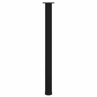 Baro stalo kojos, 4 vnt., juodos, 110 - 112 cm, plienas - Namų Idėja