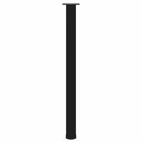 Baro stalo kojos, 4 vnt., juodos, 110 - 112 cm, plienas - Namų Idėja