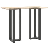 Baro stalo kojos, T formos, 2 vnt., antracito spalvos, 40x35x(110 - 111) cm, plienas - Namų Idėja