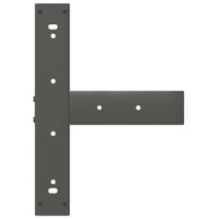 Baro stalo kojos, T formos, 2 vnt., antracito spalvos, 40x35x(110 - 111) cm, plienas - Namų Idėja