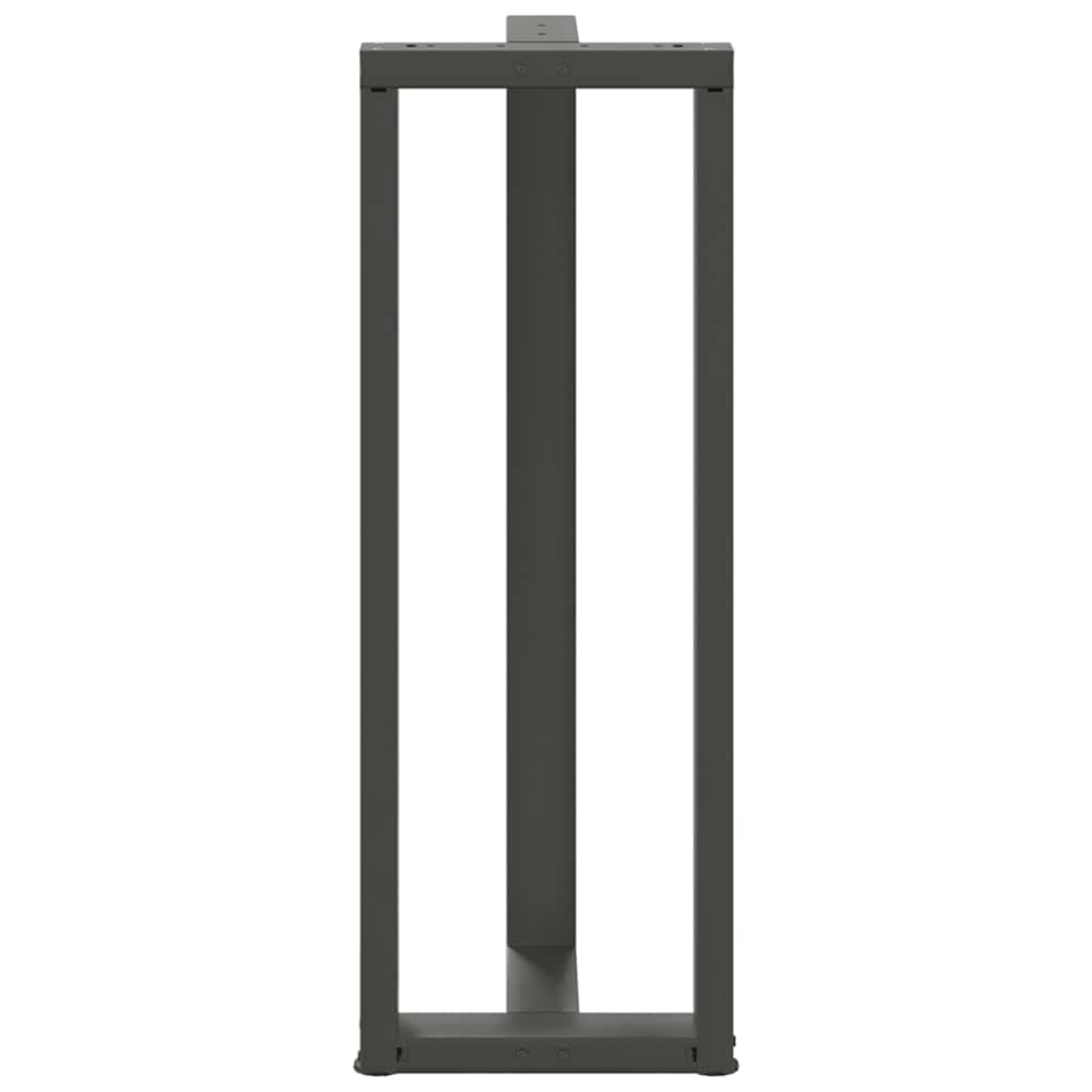 Baro stalo kojos, T formos, 2 vnt., antracito spalvos, 50x35x(110 - 111) cm, plienas - Namų Idėja