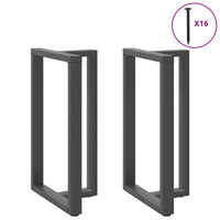 Baro stalo kojos, T formos, 2 vnt., antracito spalvos, 60x35x(100 - 101) cm, plienas - Namų Idėja