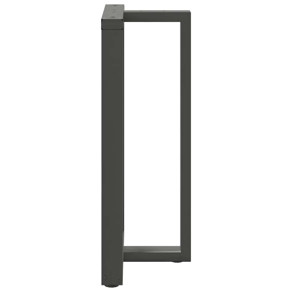 Baro stalo kojos, T formos, 2 vnt., antracito spalvos, 60x35x(100 - 101) cm, plienas - Namų Idėja