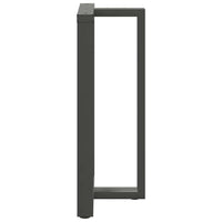 Baro stalo kojos, T formos, 2 vnt., antracito spalvos, 60x35x(100 - 101) cm, plienas - Namų Idėja