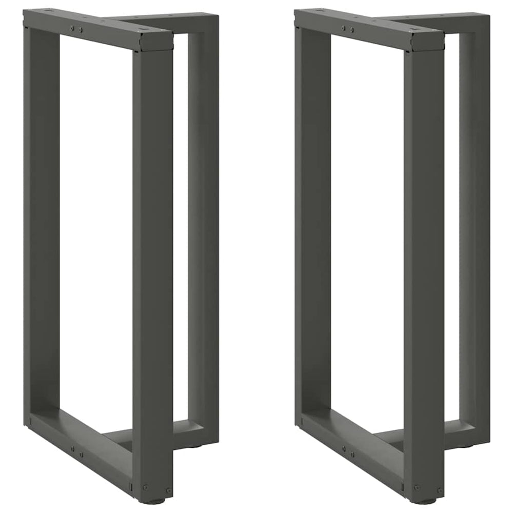 Baro stalo kojos, T formos, 2 vnt., antracito spalvos, 60x35x(100 - 101) cm, plienas - Namų Idėja