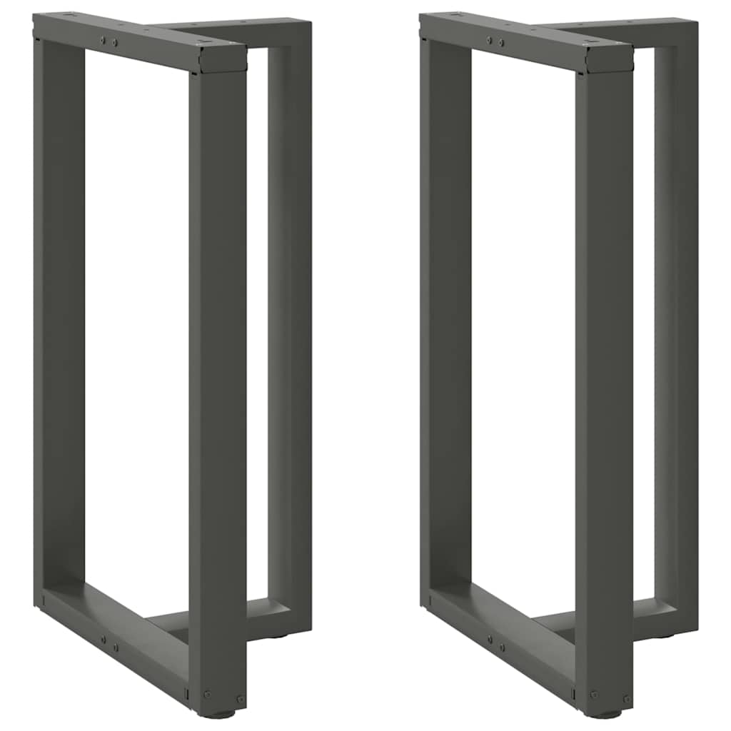 Baro stalo kojos, T formos, 2 vnt., antracito spalvos, 60x35x(100 - 101) cm, plienas - Namų Idėja