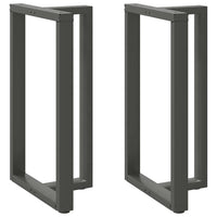 Baro stalo kojos, T formos, 2 vnt., antracito spalvos, 60x35x(100 - 101) cm, plienas - Namų Idėja