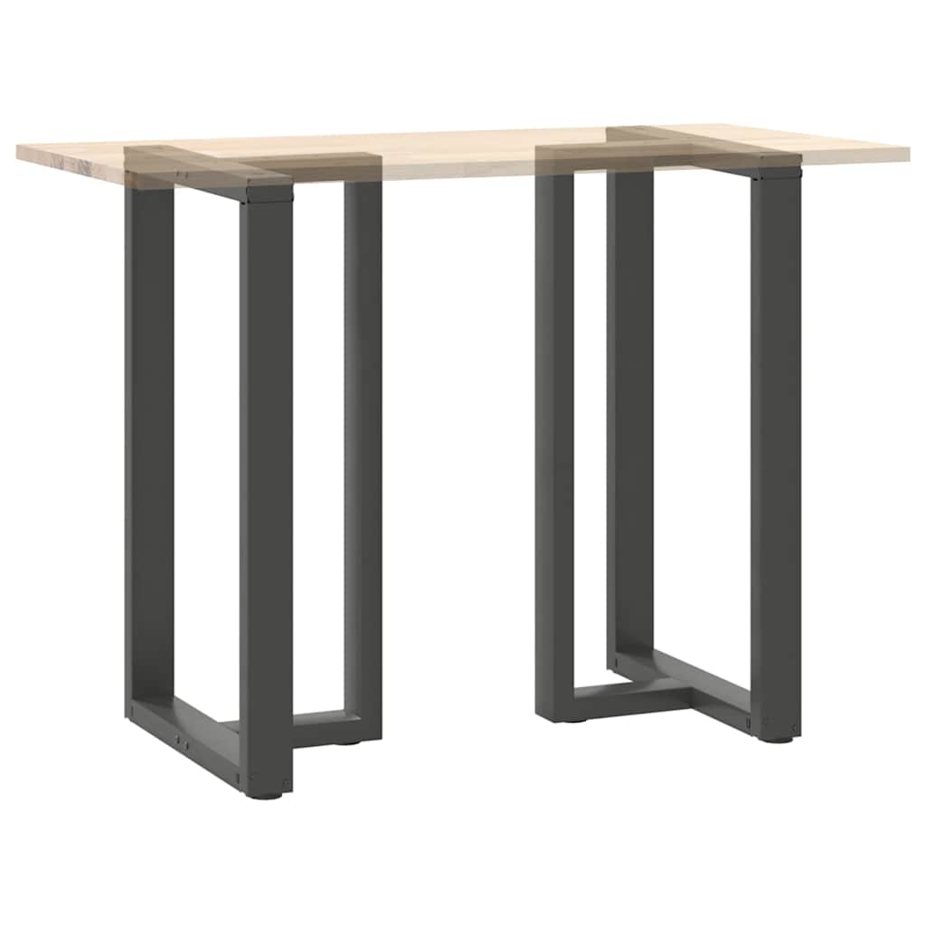 Baro stalo kojos, T formos, 2 vnt., antracito spalvos, 60x35x(100 - 101) cm, plienas - Namų Idėja
