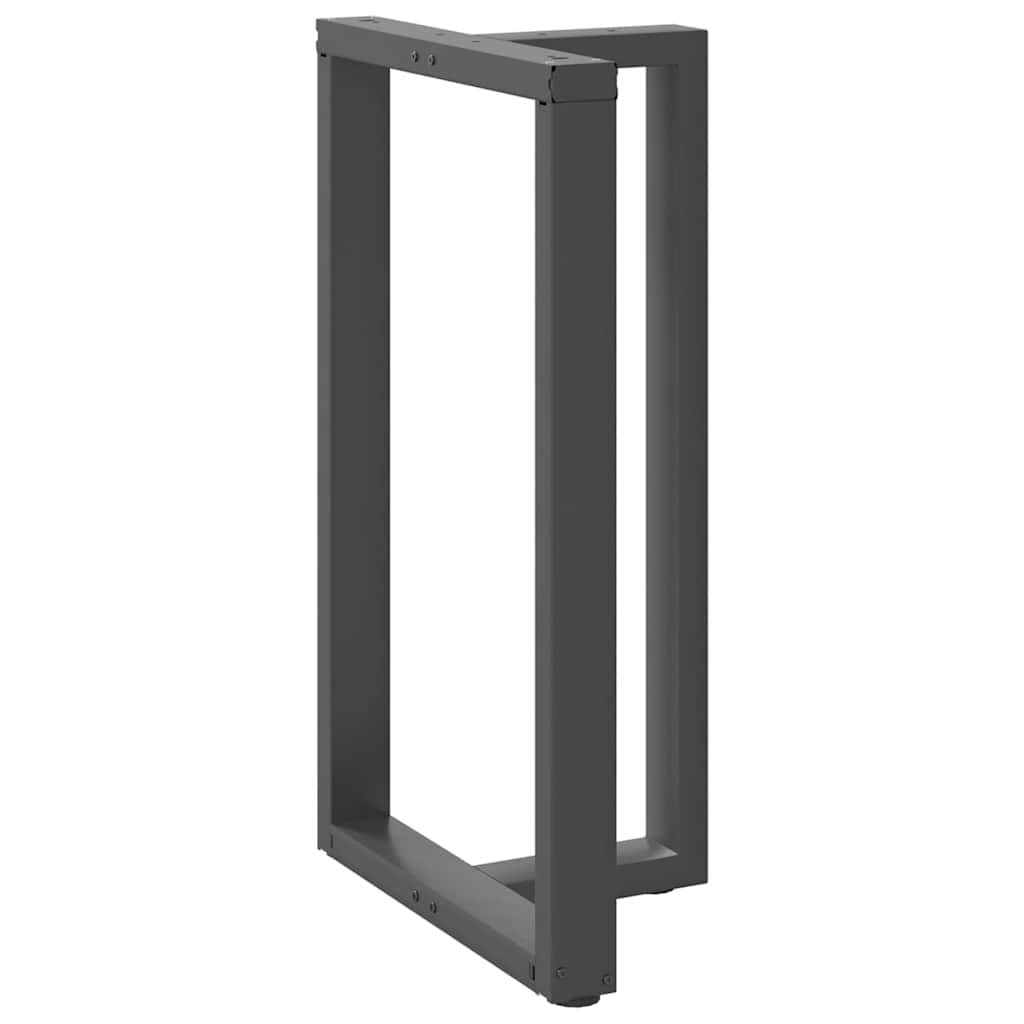 Baro stalo kojos, T formos, 2 vnt., antracito spalvos, 60x35x(100 - 101) cm, plienas - Namų Idėja