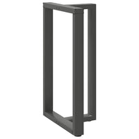 Baro stalo kojos, T formos, 2 vnt., antracito spalvos, 60x35x(100 - 101) cm, plienas - Namų Idėja