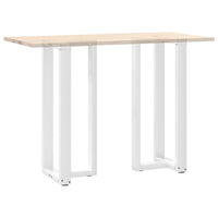 Baro stalo kojos, T formos, 2 vnt., baltos, 40x35x(100 - 101) cm, plienas - Namų Idėja