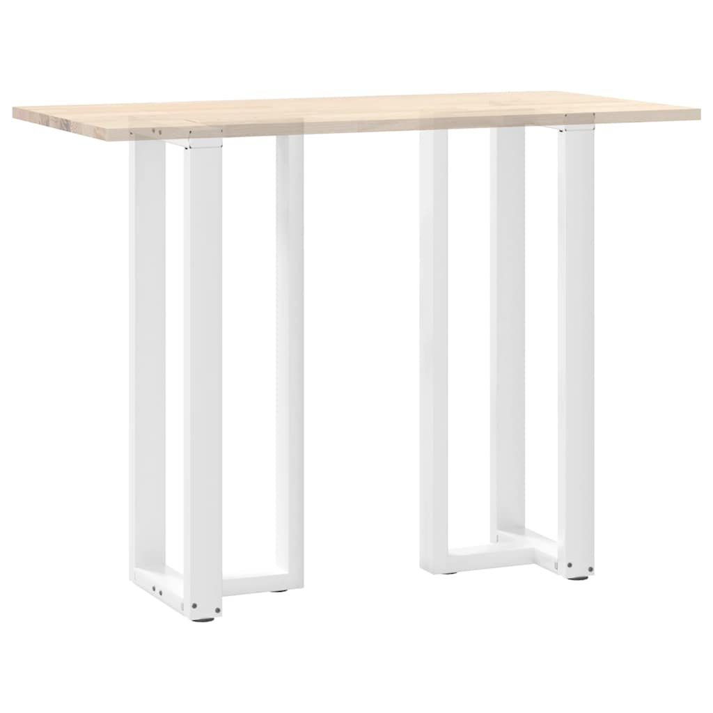 Baro stalo kojos, T formos, 2 vnt., baltos, 40x35x(110 - 111) cm, plienas - Namų Idėja