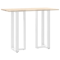 Baro stalo kojos, T formos, 2 vnt., baltos, 40x35x(110 - 111) cm, plienas - Namų Idėja
