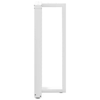 Baro stalo kojos, T formos, 2 vnt., baltos, 50x35x(100 - 101) cm, plienas - Namų Idėja