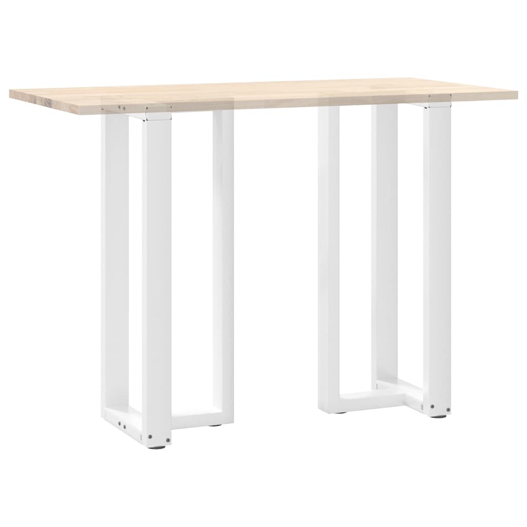 Baro stalo kojos, T formos, 2 vnt., baltos, 50x35x(100 - 101) cm, plienas - Namų Idėja