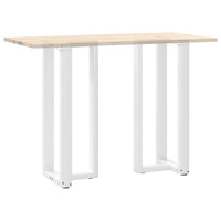 Baro stalo kojos, T formos, 2 vnt., baltos, 50x35x(100 - 101) cm, plienas - Namų Idėja
