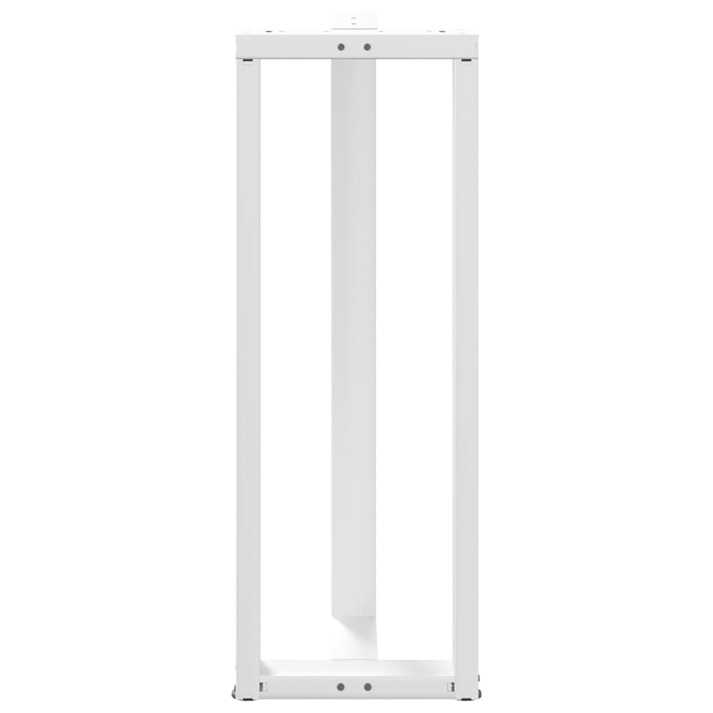 Baro stalo kojos, T formos, 2 vnt., baltos, 50x35x(110 - 111) cm, plienas - Namų Idėja