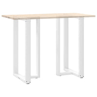 Baro stalo kojos, T formos, 2 vnt., baltos, 60x35x(100 - 101) cm, plienas - Namų Idėja