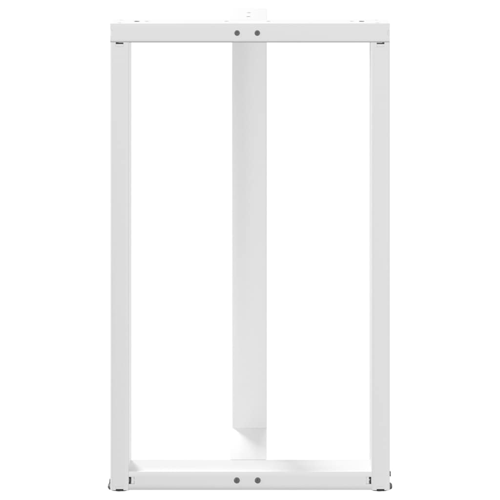Baro stalo kojos, T formos, 2 vnt., baltos, 60x35x(100 - 101) cm, plienas - Namų Idėja