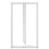 Baro stalo kojos, T formos, 2 vnt., baltos, 60x35x(100 - 101) cm, plienas - Namų Idėja
