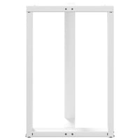 Baro stalo kojos, T formos, 2 vnt., baltos, 60x35x(90 - 91) cm, plienas - Namų Idėja