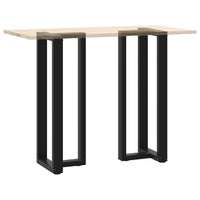 Baro stalo kojos, T formos, 2 vnt., juodos, 40x35x(110 - 111) cm, plienas - Namų Idėja