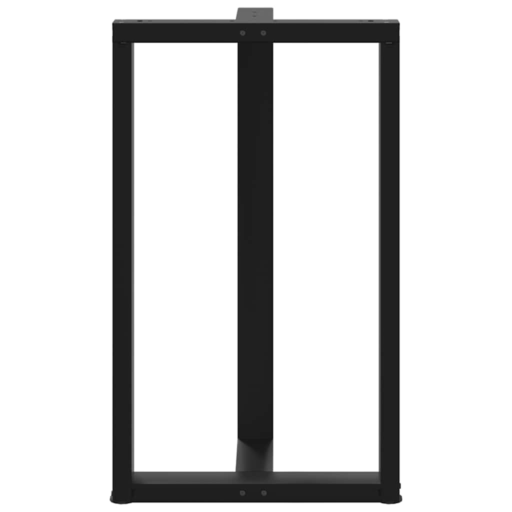 Baro stalo kojos, T formos, 2 vnt., juodos, 60x35x(100 - 101) cm, plienas - Namų Idėja